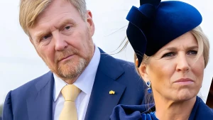Koning Willem-Alexander en koningin Maxima met hoed