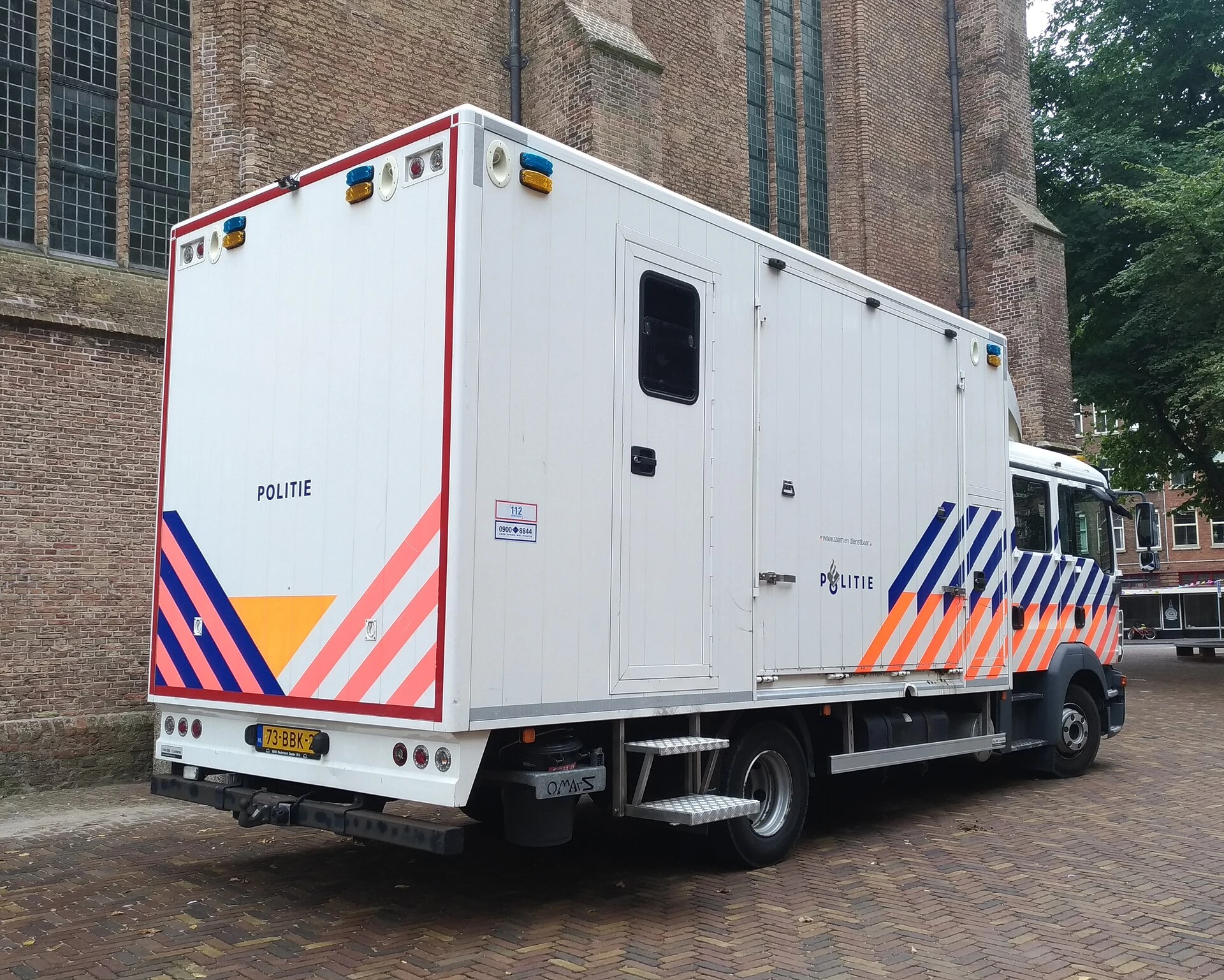 Mobiele eenheid van de politie